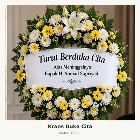 Krans Bunga Duka Living World Alam Sutera
